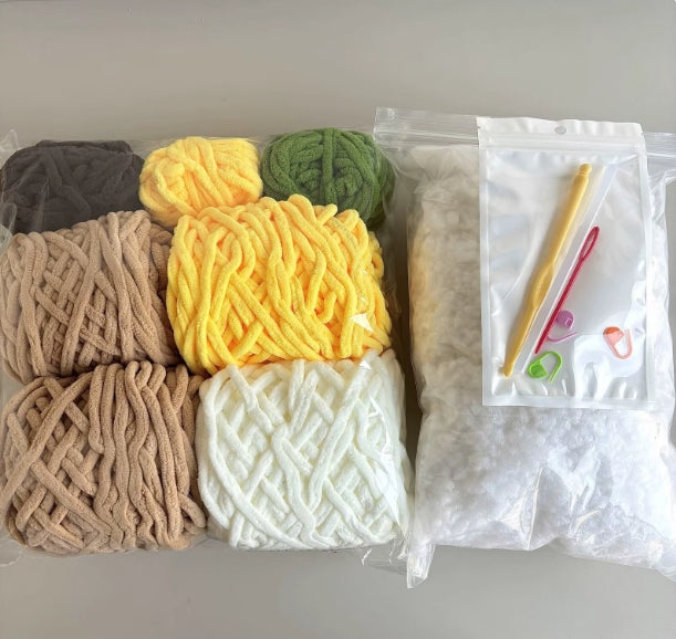 DIY sunflower bouquet Crochet material kit