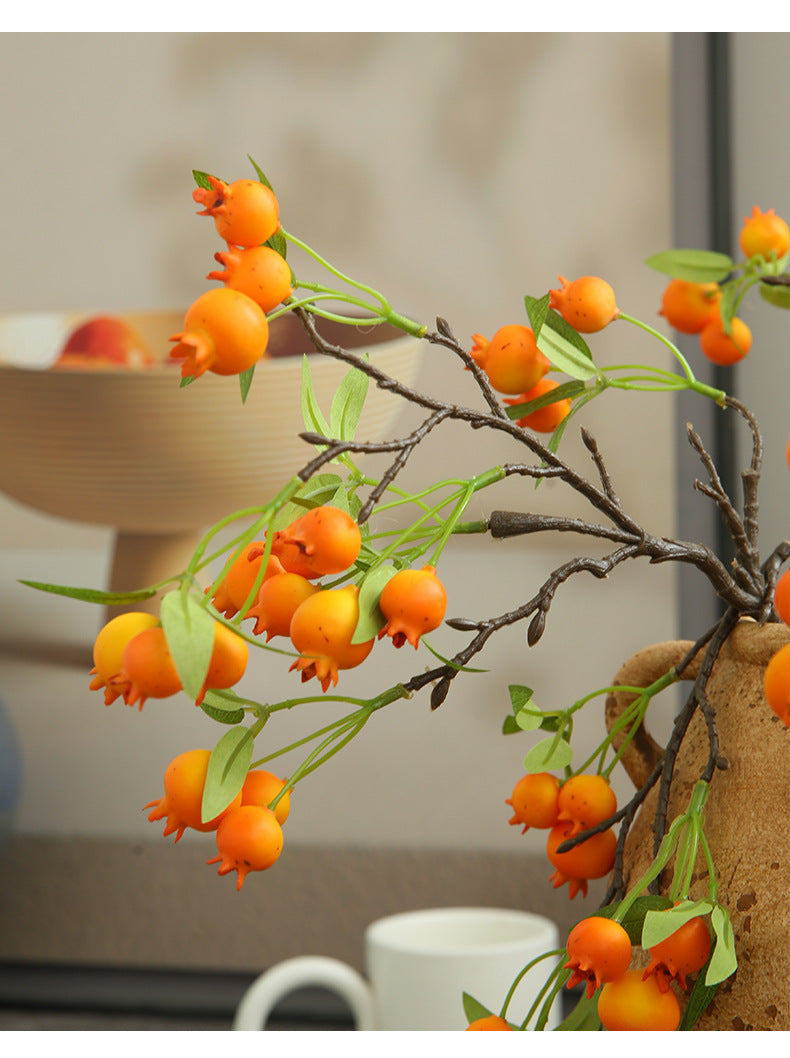 Artificial Hawthorn Fake Flower Fake Fruit Decoration Display