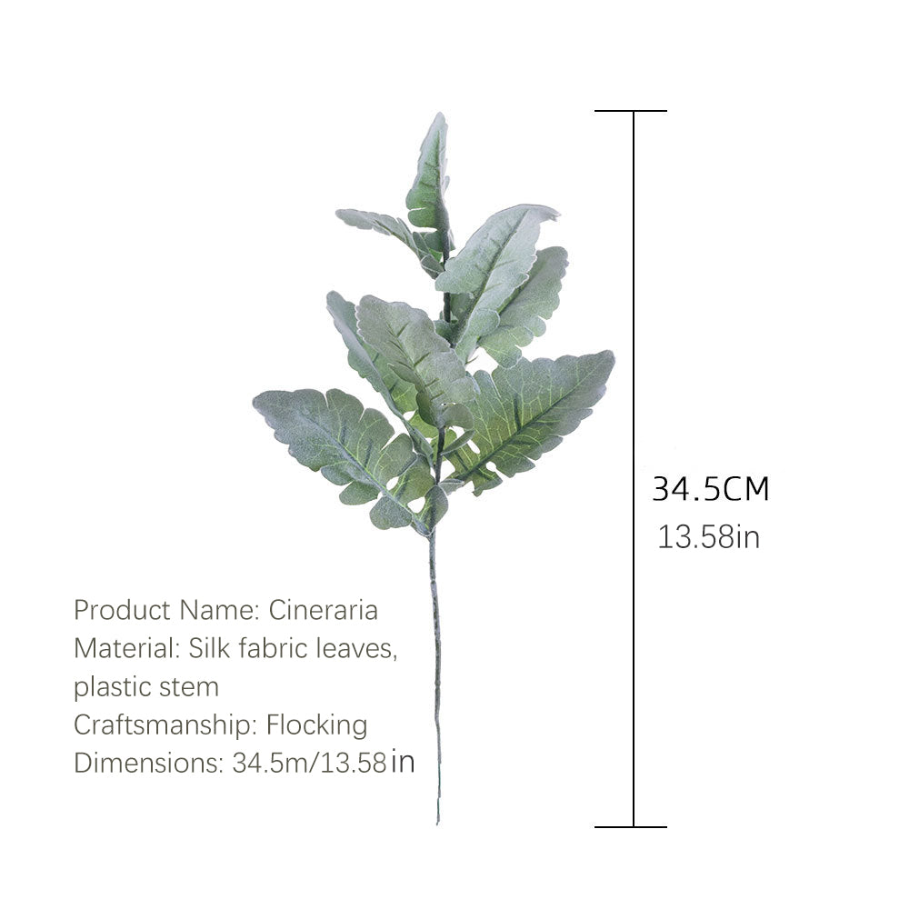 Silver Leaf Chrysanthemum  12pcs - 13.58in