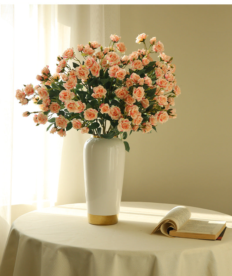 Artificial Rose Flower Arrangement Bouquet Bubble Rose
