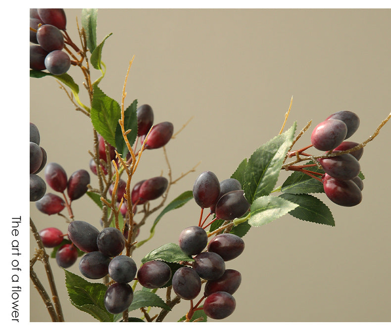 Artificial Flower Olive Fruit