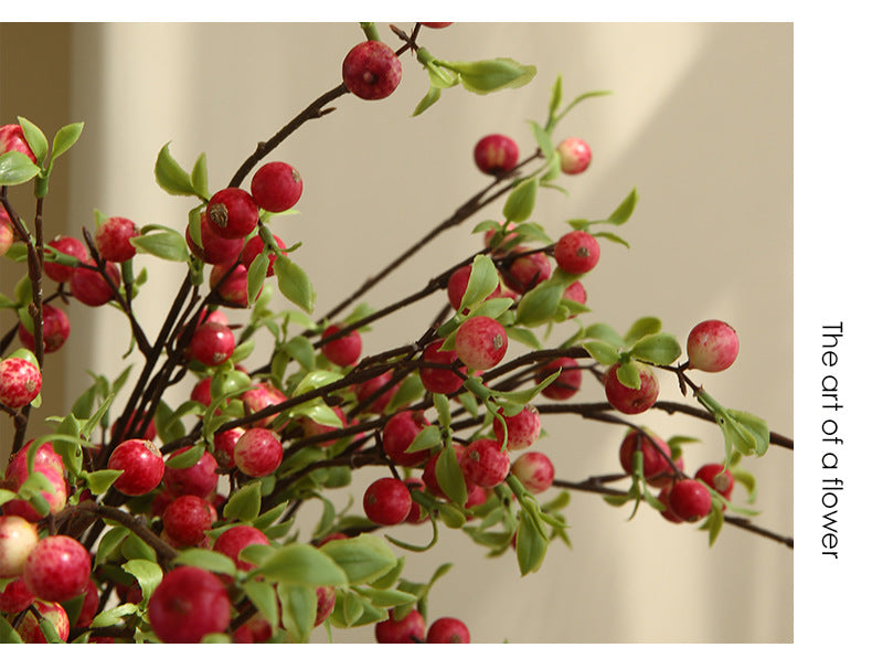 Simulated Single Branch Mini Small Apple Home Decoration Flower Arrangement