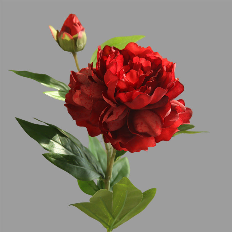 Artificial Flower Two-Headed Peony