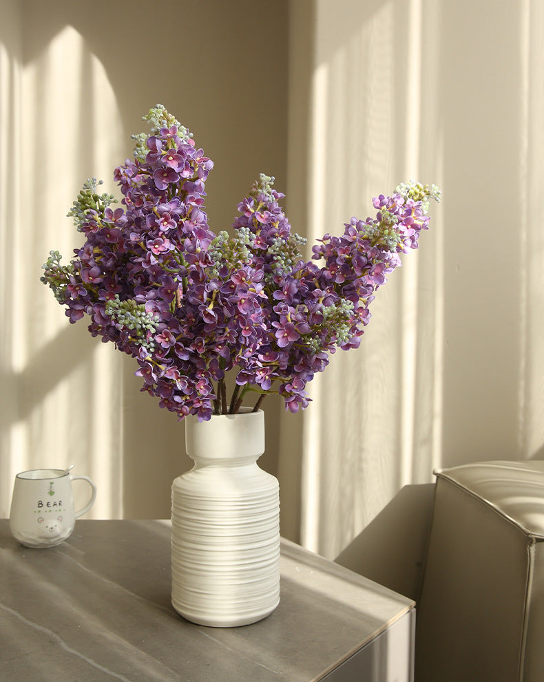 Artificial Flower Realistic Touch Moisturizing Lilac New Style Pastoral Fake Flower