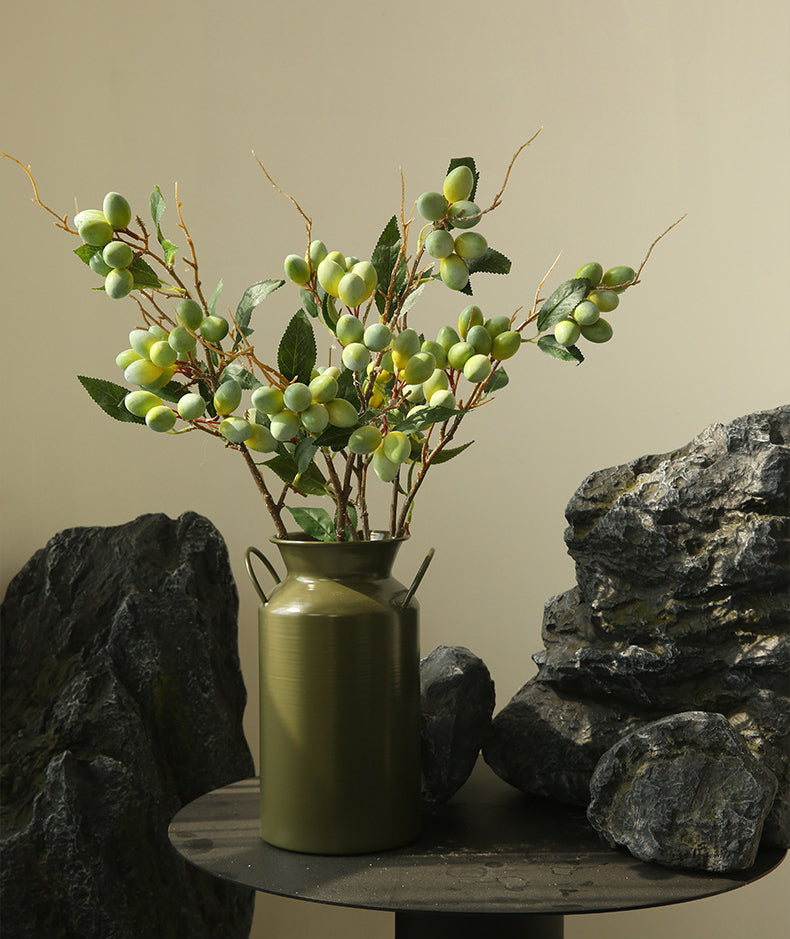 Artificial Flower Olive Fruit