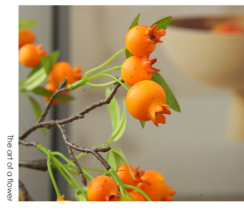 Artificial Hawthorn Fake Flower Fake Fruit Decoration Display