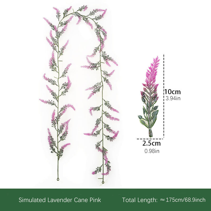 Christmas Artificial Lavender Vine 2pcs - 68.9inch