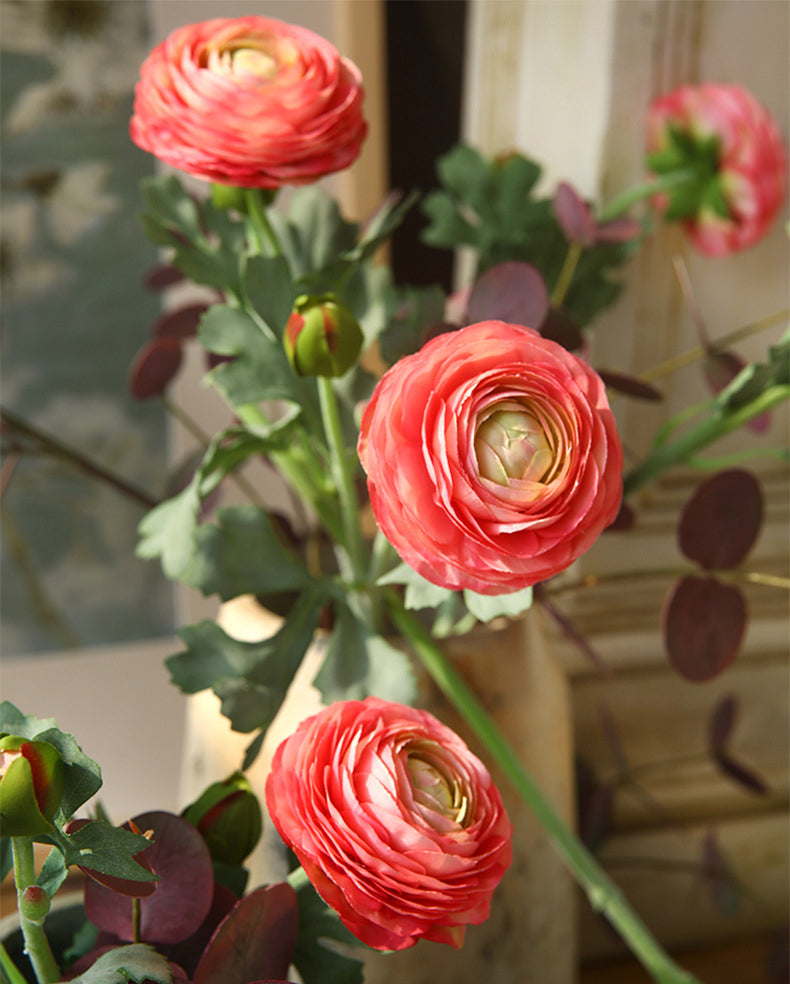 Two-Headed Lotus Peony Artificial Flower Fake Flower Arrangement