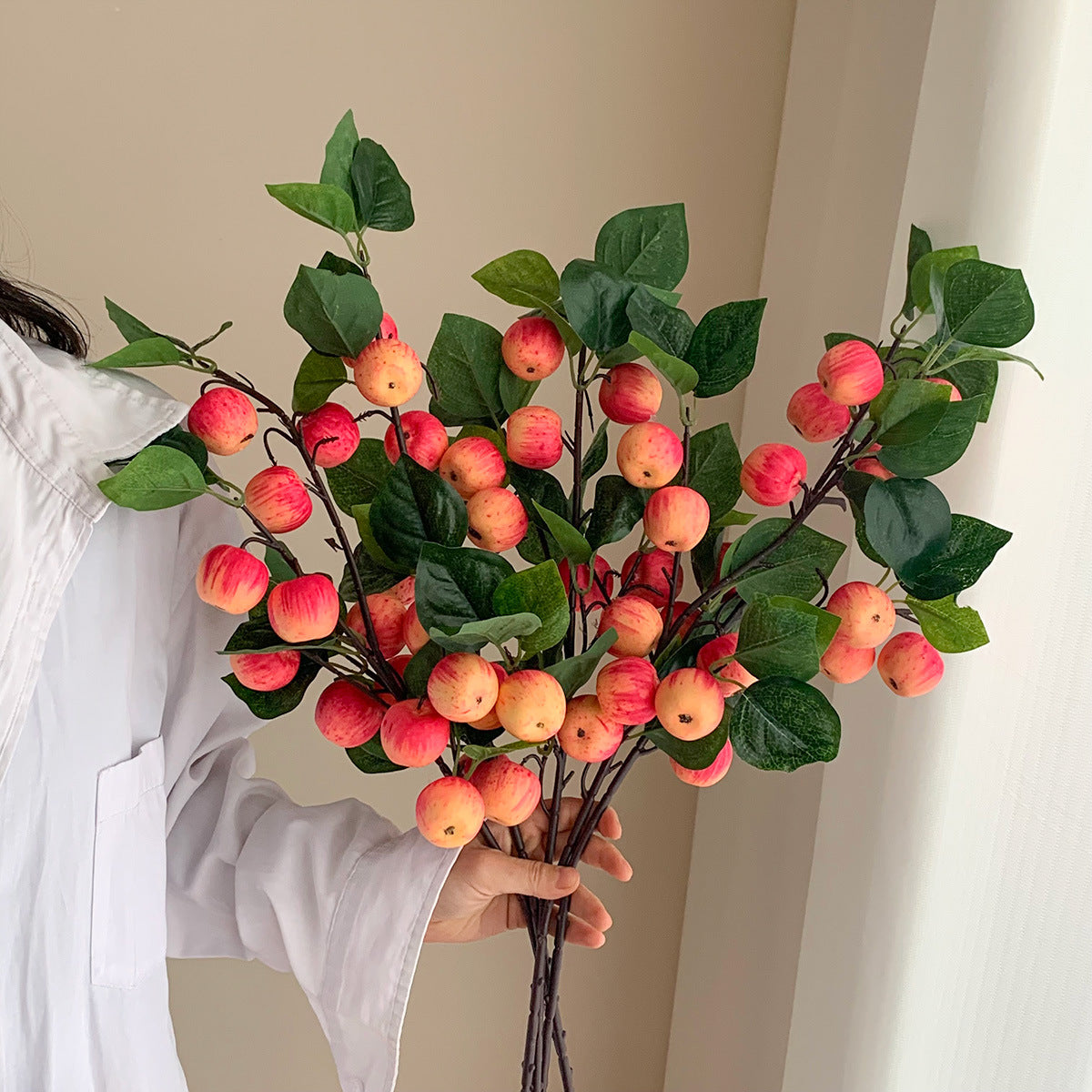Artificial Apple Branch Artificial Frosty Apple Tree Branch Fruit