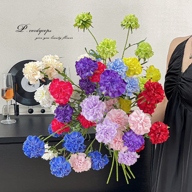 Artificial Flower Cordyceps Silk Flower Decorative Bouquet Home Flower Arrangement