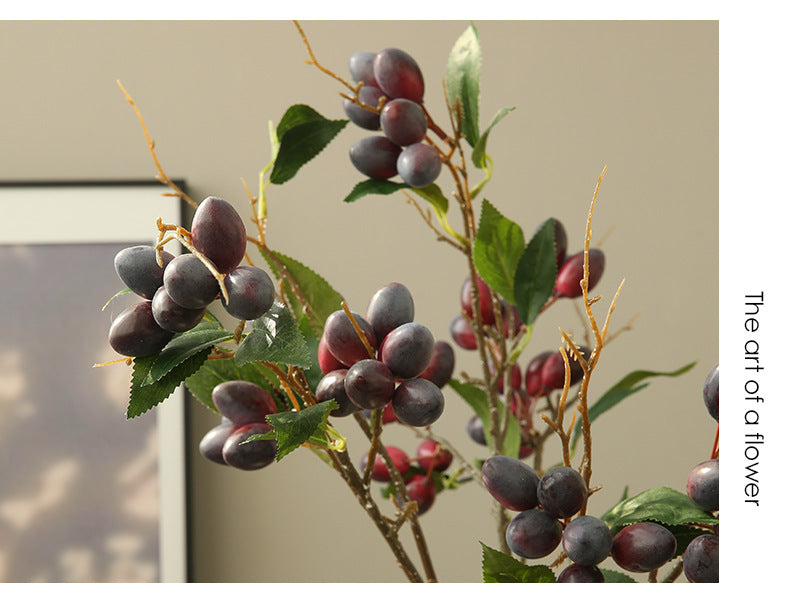 Artificial Flower Olive Fruit
