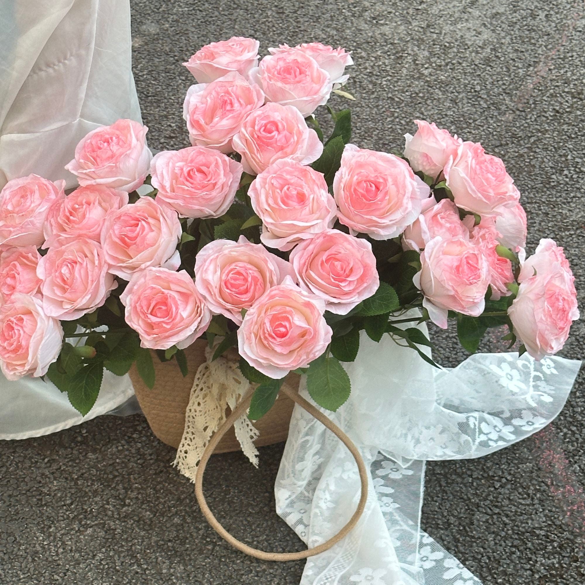 INS Fake Rose Flower Simulation Bouquet DIY Gift Flower Arrangement