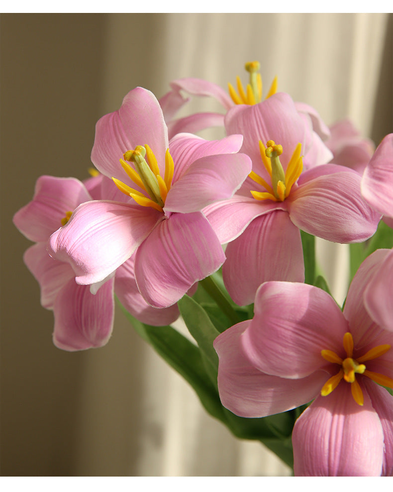 New Open Dutch Tulip Artificial Flower Realistic Touch Moisturizing  Flower Arrangement