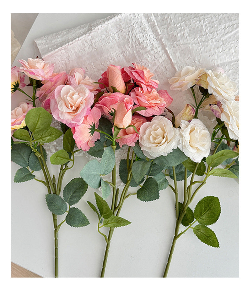12 Heads Aisha Rose Artificial Flowers Rose Flowers Fake Flowers