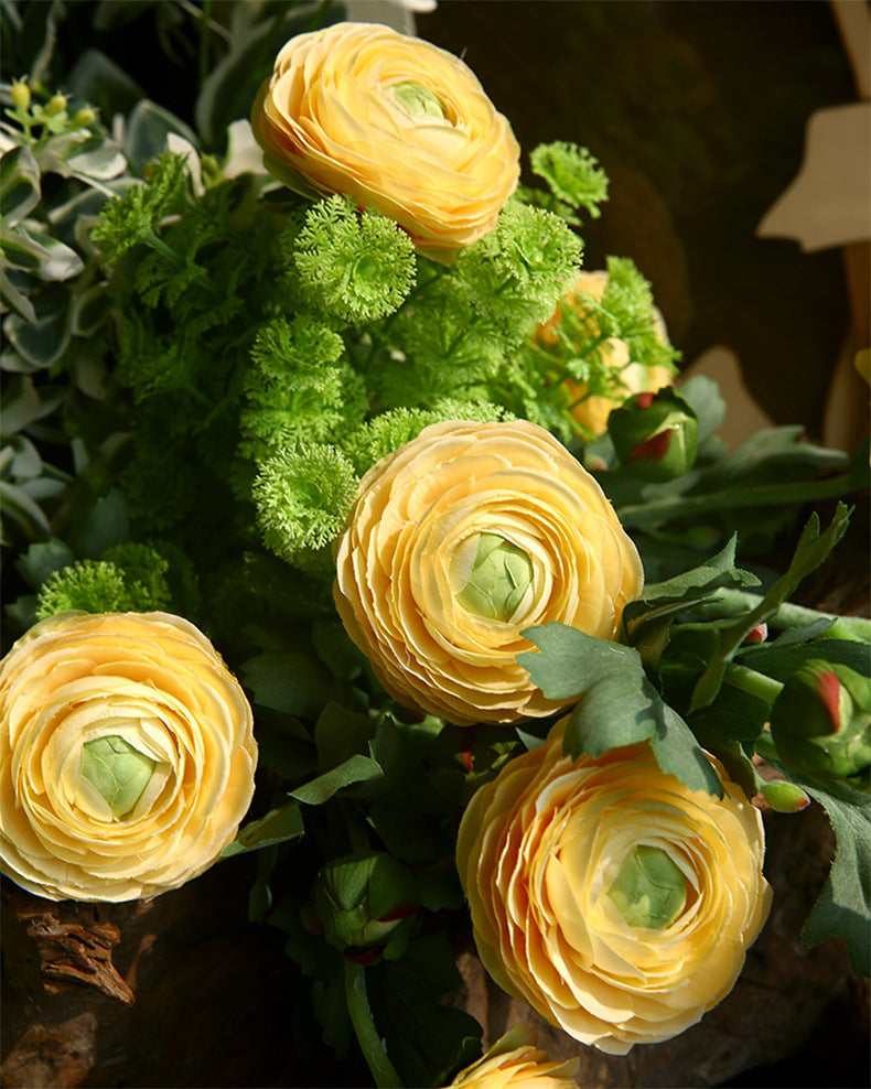 Two-Headed Lotus Peony Artificial Flower Fake Flower Arrangement