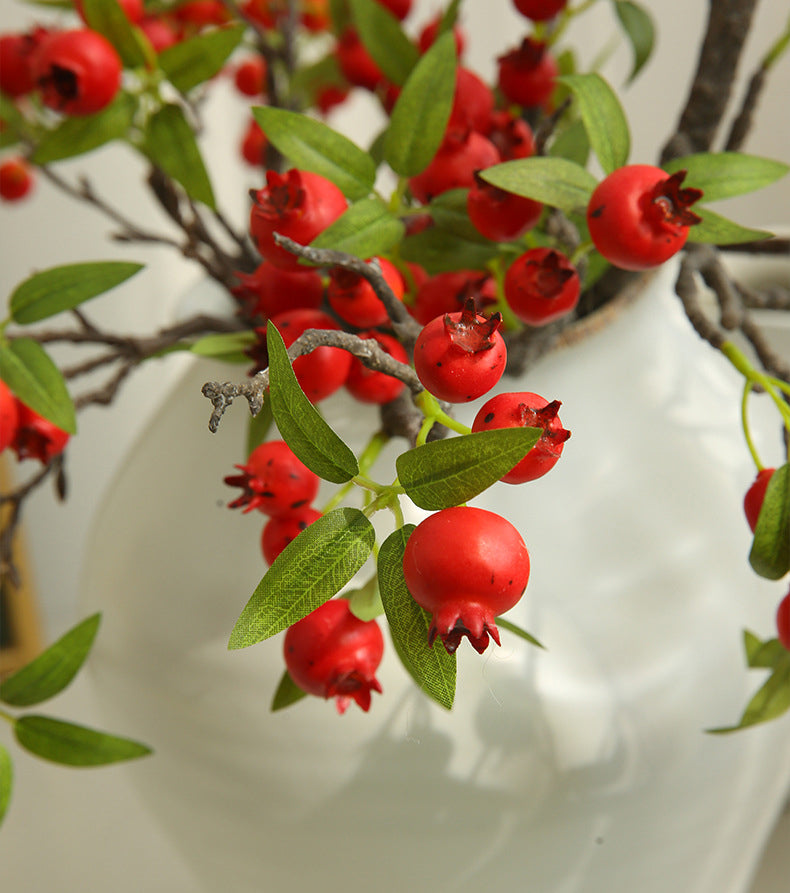 Artificial Hawthorn Fake Flower Fake Fruit Decoration Display