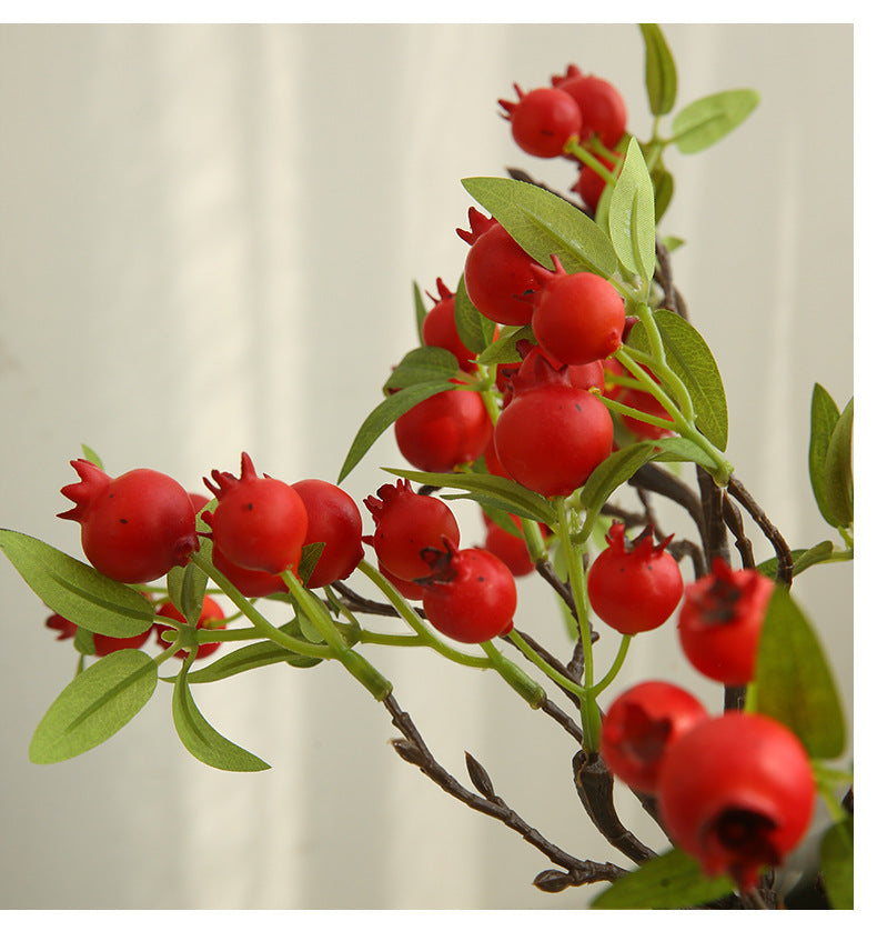 Artificial Hawthorn Fake Flower Fake Fruit Decoration Display