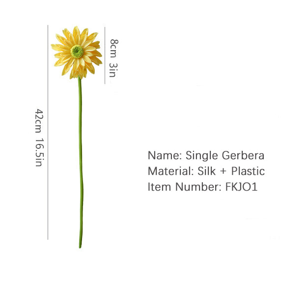 Single Branch Gerbera 12pcs - 16.5in