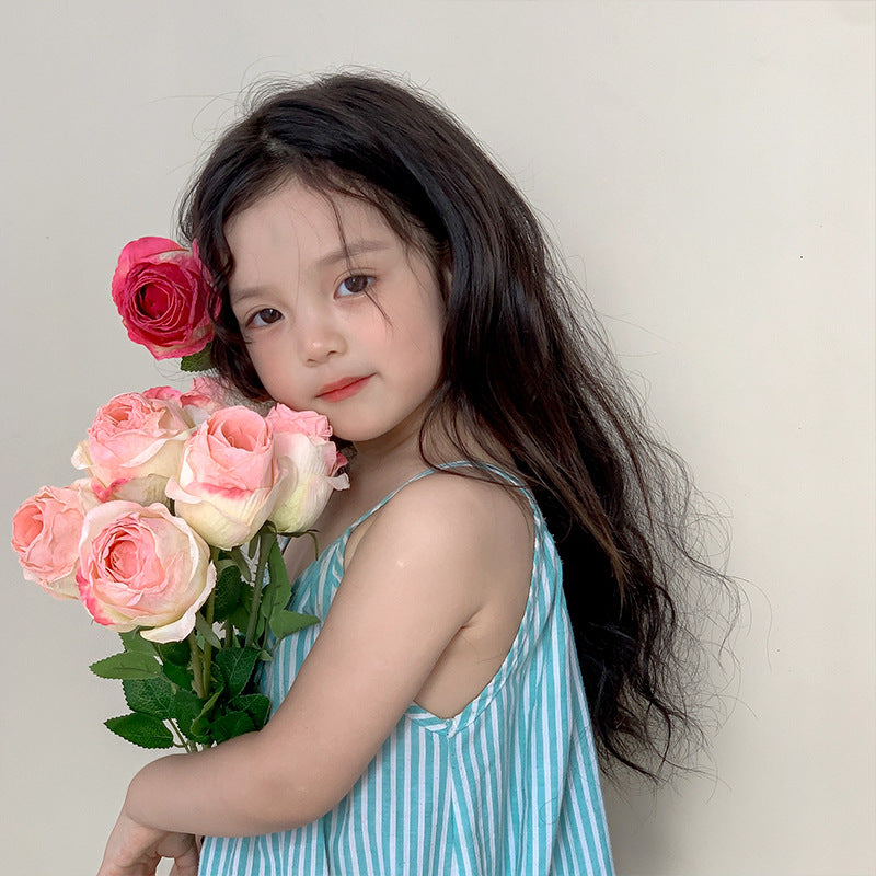 Roasted Rose Flower with Curling Edge 12pcs - 20.5in