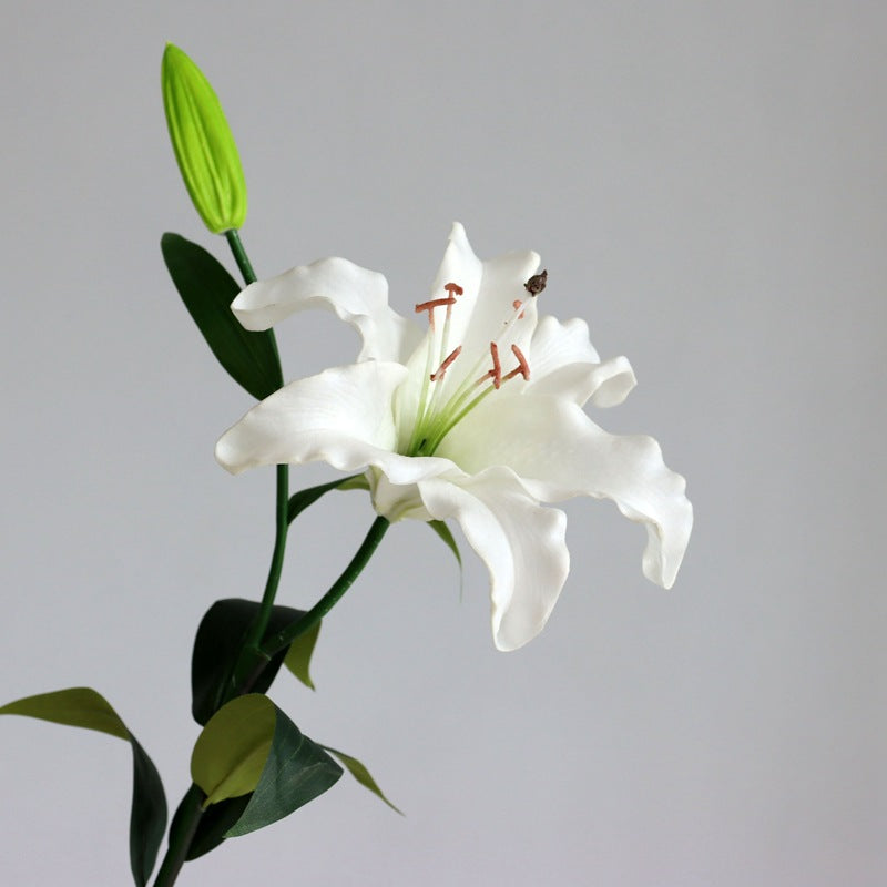 PU natural touch two-Head Lily 12pcs - 26.8in or 21.7in