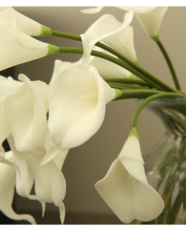 Artificial Flower Single Branch Calla Lily Realistic Fake Flower