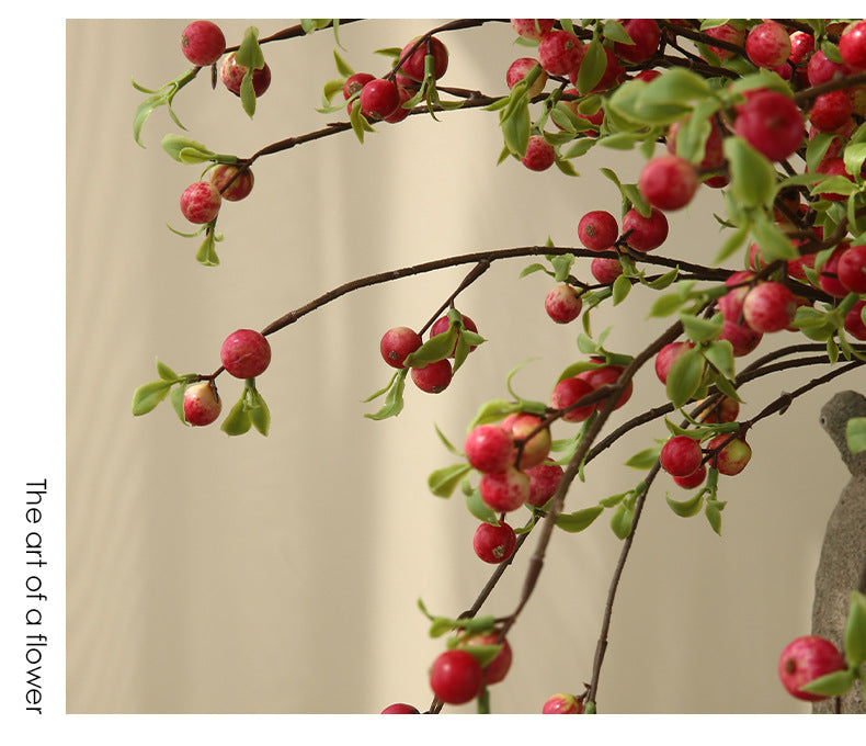 Simulated Single Branch Mini Small Apple Home Decoration Flower Arrangement