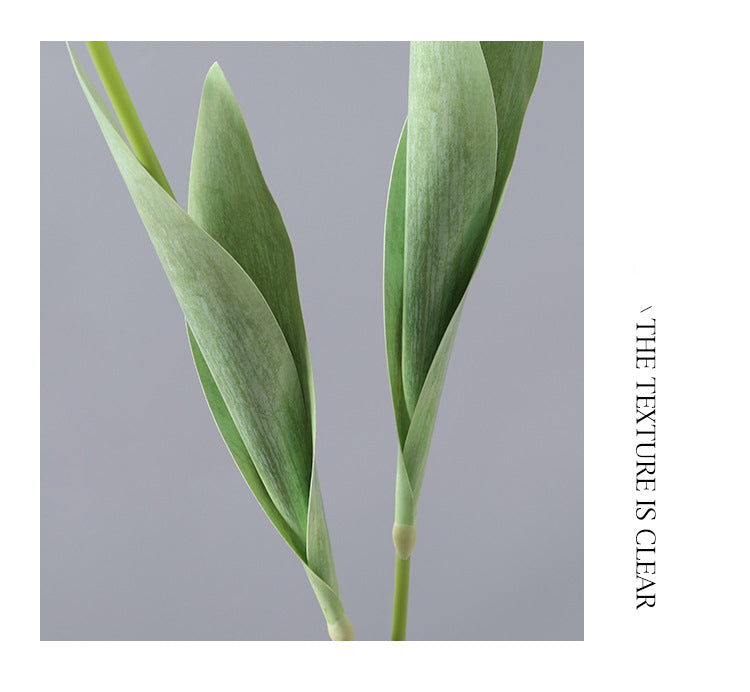 Artificial Flower Single Branch Parrot Tulip 3D Printed Toothed Fake Flower