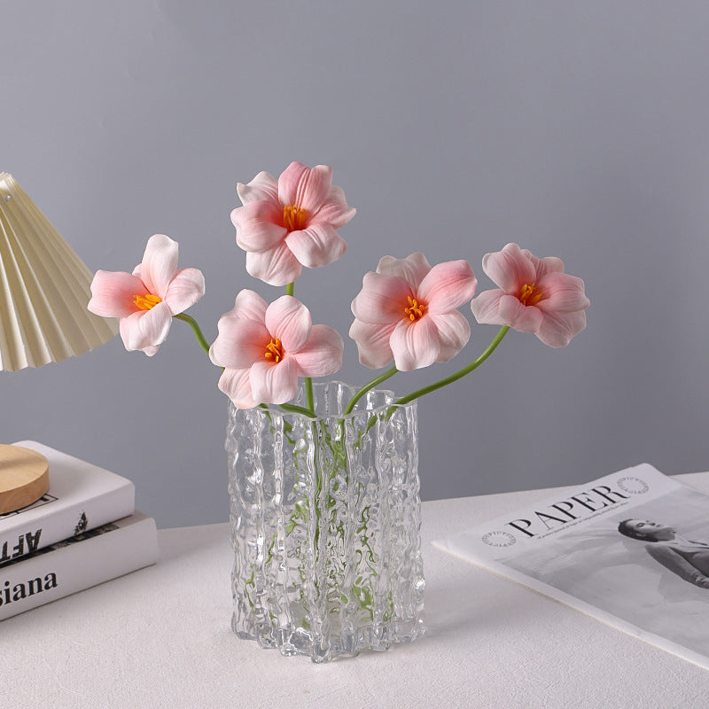 PU Leafless Open Tulip Artificial Flower