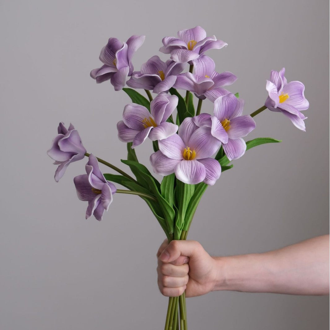 High-Quality PU Feel Brownie Tulip