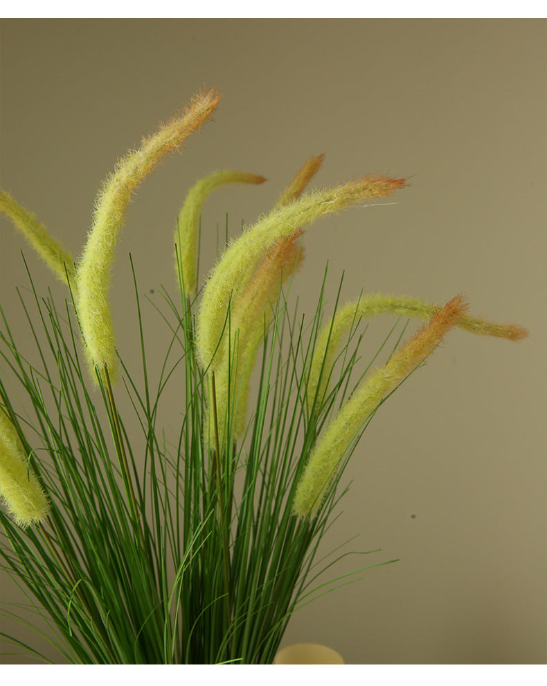 Artificial Flower 5-Headed Dog Tail Grass Bundle Fake Flower Decoration