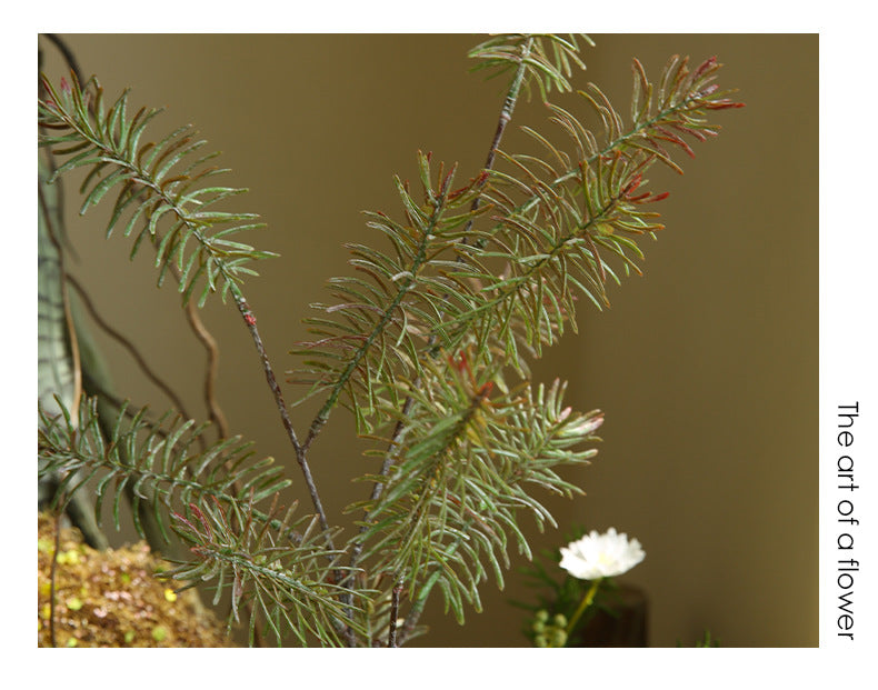 Artificial Flower Single Branch Thujus Arborvitae Artificial Green Plant Artificial Leaves