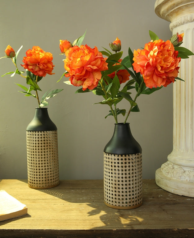 Artificial Flower Two-Headed Peony