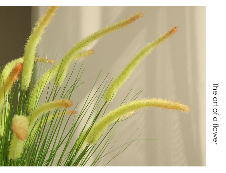 Artificial Flower 5-Headed Dog Tail Grass Bundle Fake Flower Decoration