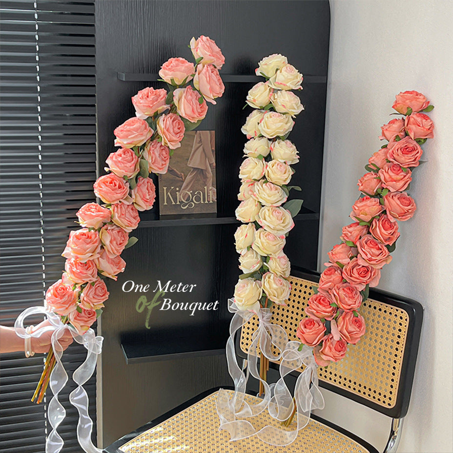 Wedding Ornamental Flower One Meter Bouquet Bridal Bouquet Fake/Artificial Flower