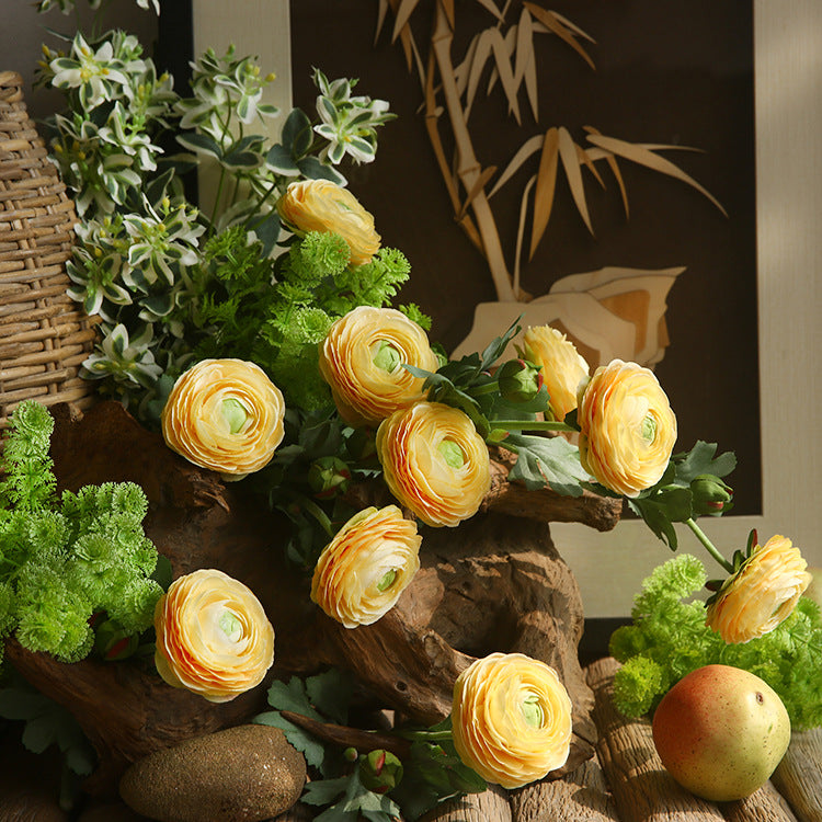 Two-Headed Lotus Peony Artificial Flower Fake Flower Arrangement