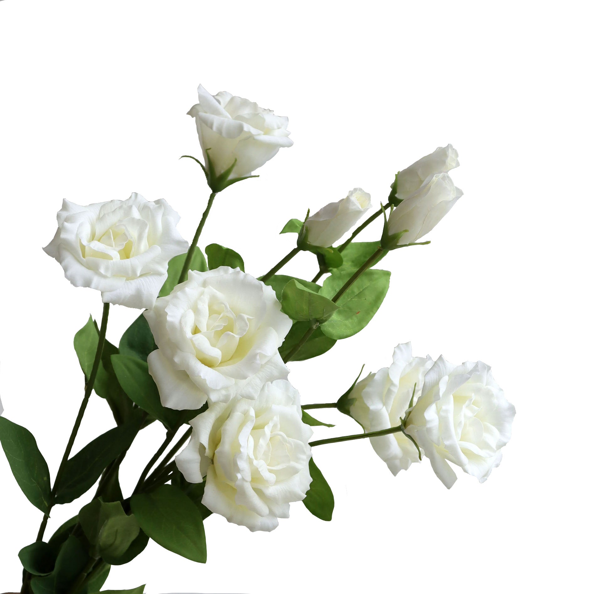 Light Luxury Simulation Single 3 Forks Moist Feeling Eustoma Fake Flowers