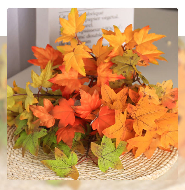 Artificial Maple Leaf 12pcs - 15.75in