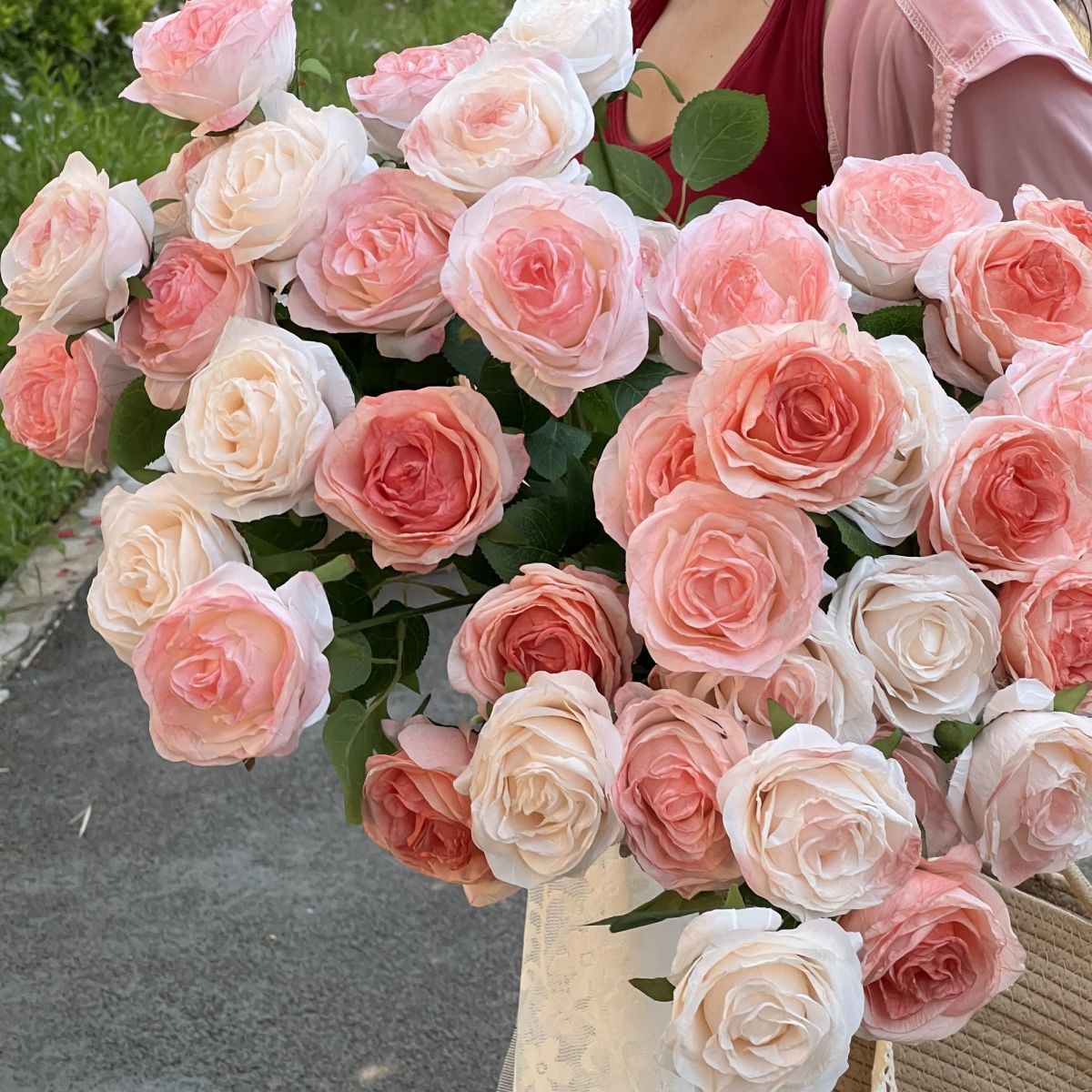 INS Fake Rose Flower Simulation Bouquet DIY Gift Flower Arrangement