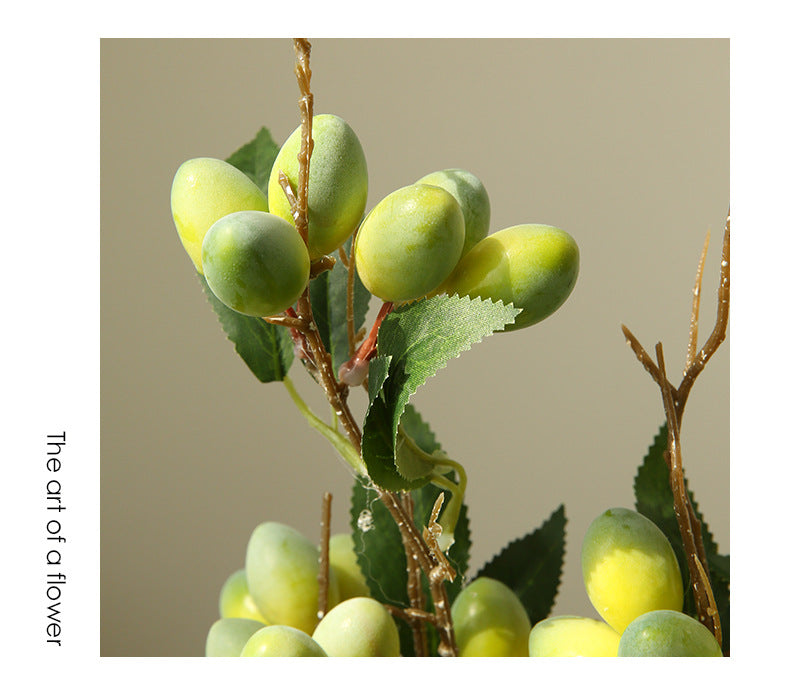 Artificial Flower Olive Fruit