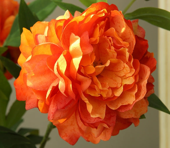 Artificial Flower Two-Headed Peony
