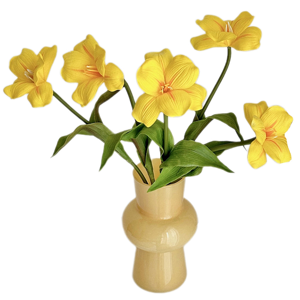 High-Quality PU Feel Brownie Tulip