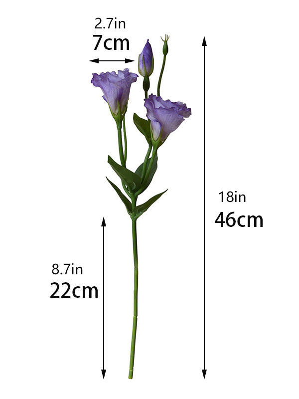 Nautral touch 3-Headed Lisianthus 12pcs -18in
