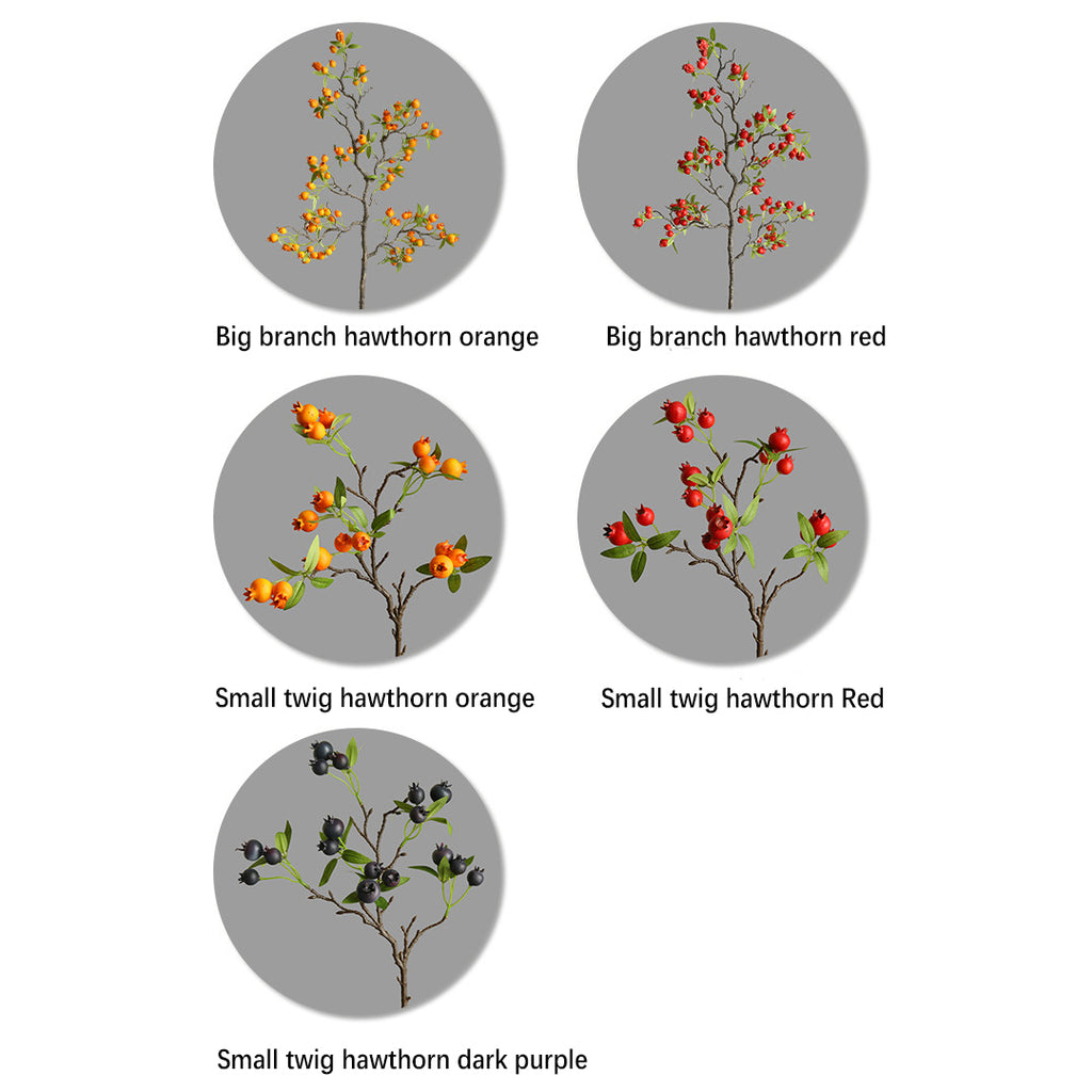 Artificial Hawthorn Fruit 12pcs - 9in or 39.4in