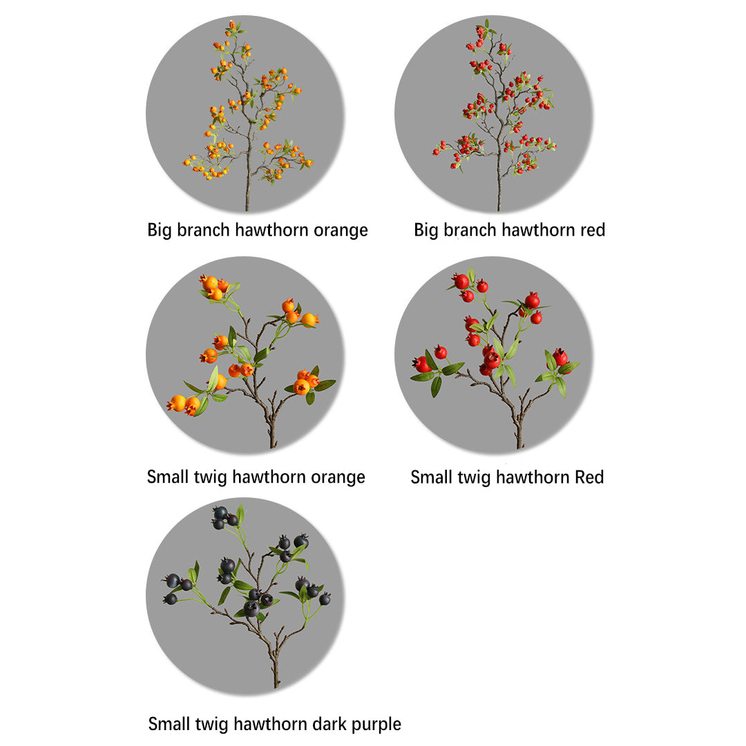 Artificial Hawthorn Fruit 12pcs - 9in or 39.4in