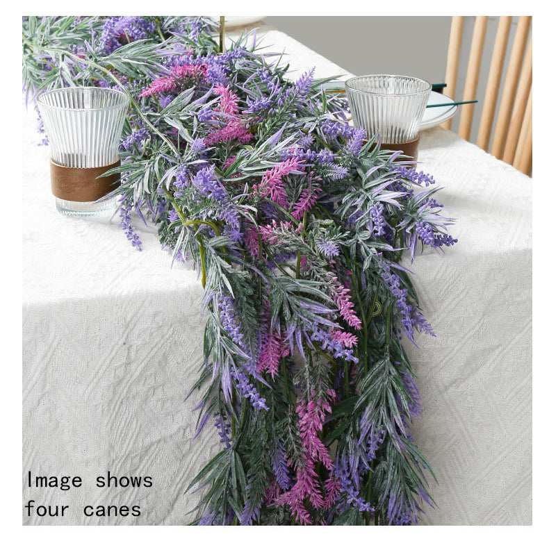 Christmas Artificial Lavender Vine 2pcs - 68.9inch