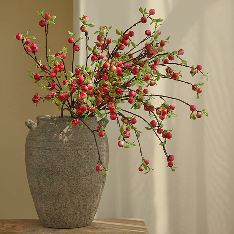 Simulated Single Branch Mini Small Apple Home Decoration Flower Arrangement