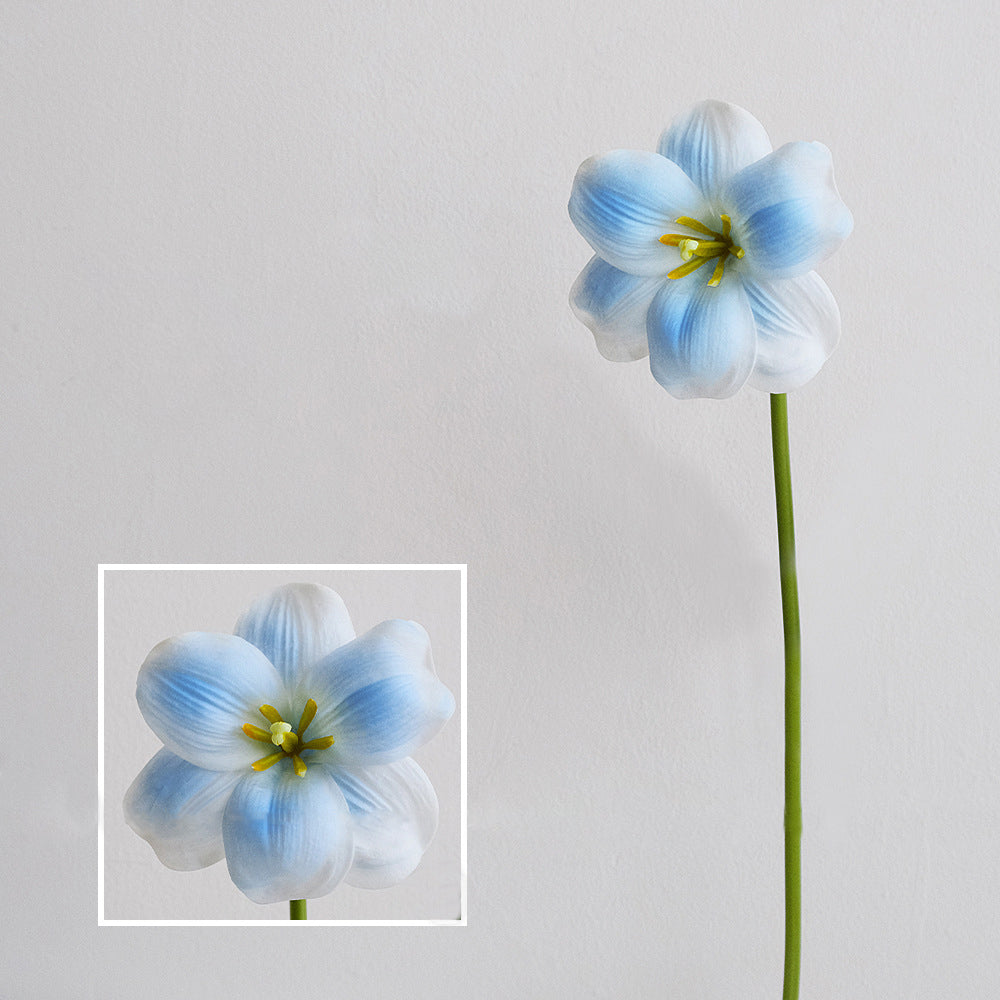PU Leafless Open Tulip Artificial Flower