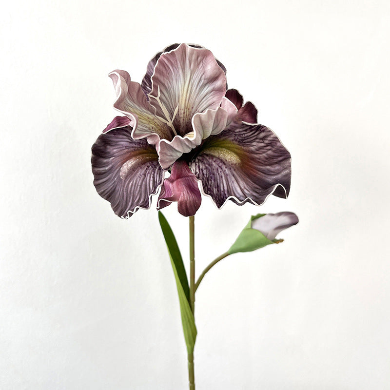2 Iris Flowers EVA Realistic Touch Artificial Flowers