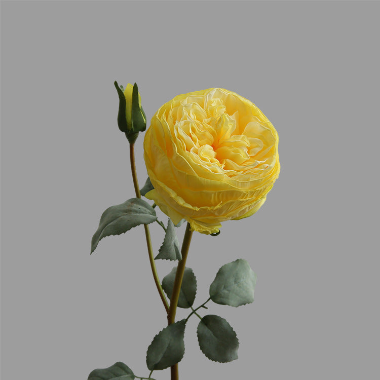 Two-Headed Austin Rose Artificial Flower Nordic Romantic Decoration