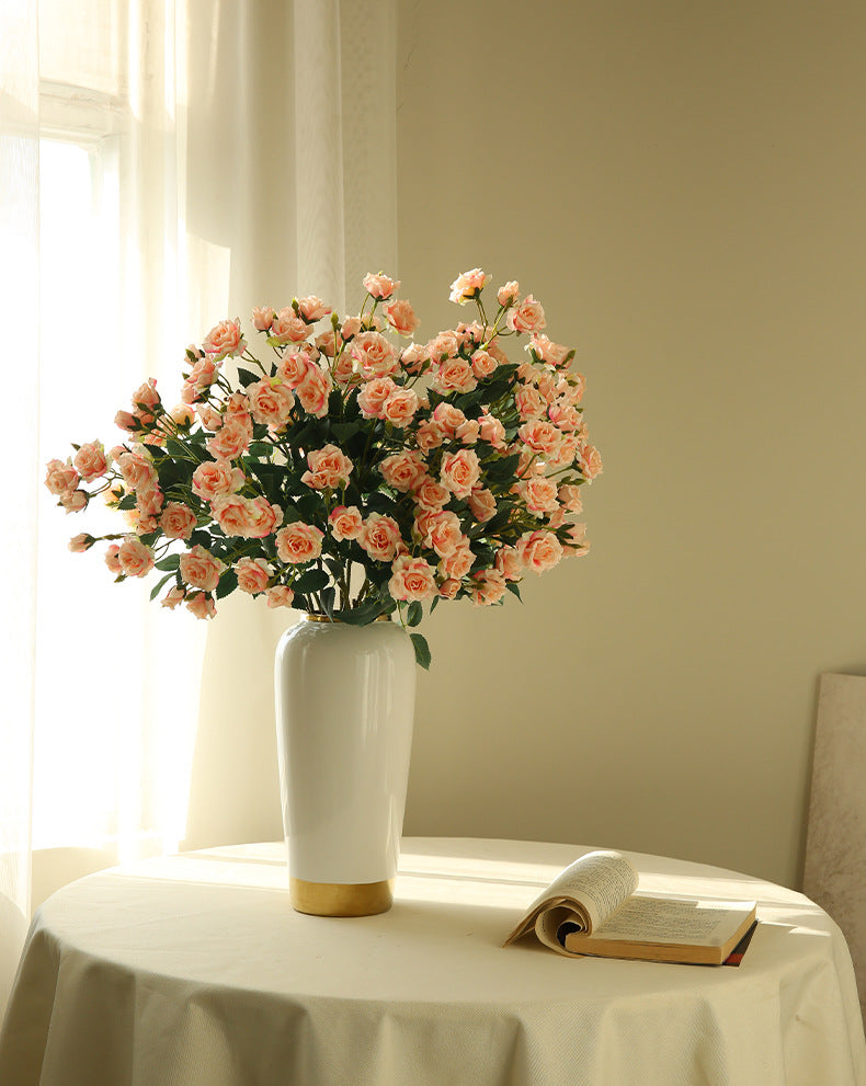 Artificial Rose Flower Arrangement Bouquet Bubble Rose